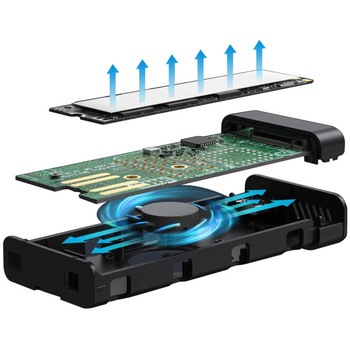 HDE-18 USB3.2Gen2対応 M.2 NVMe・SATA SSDケース 1個 HDE-18 USB3.2Gen2対応 M.2 NVMe・SATA SSDケース 1個