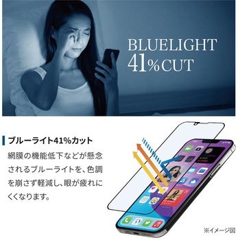 iPhone 14 Plus(6.7インチ)用 貼り付けキット付き 全面保護 強化ガラス OWLTECH(オウルテック)
