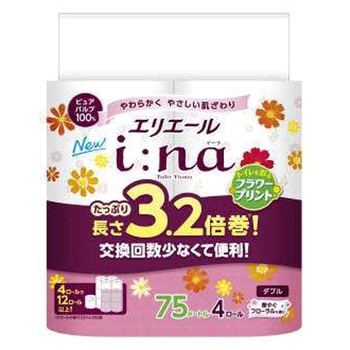 エリエールi：na(イーナ)トイレット3．2倍巻プリント エリエール