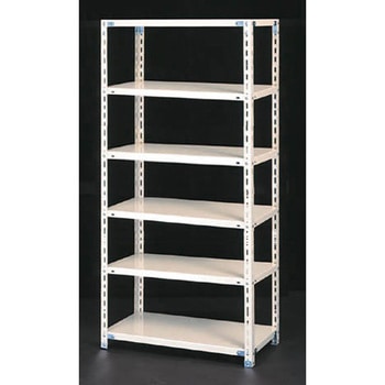 1500x300x1800mm/150kg/6段 スチール棚 - エスコ