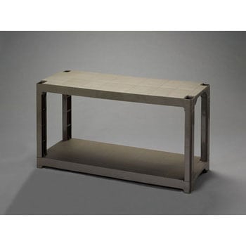 1200x450x 658mm/2段 ラック棚(OD色/P.P製) エスコ