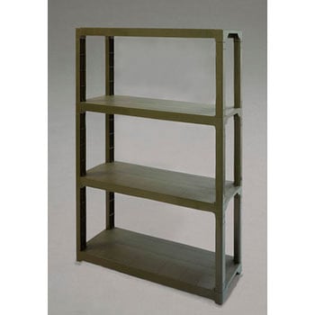 1200x450x1800mm/4段 ラック棚(OD色/P.P製) エスコ