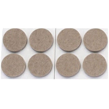 Φ25x4mm 硬質フェルト(粘着付/8個) エスコ