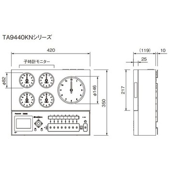 年間式 プログラムタイマー 親時計機能付 壁掛型 Panasonic(パナソニック)
