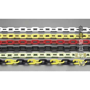 8.0mmx30m プラスチックチェーン(蛍光黄) エスコ