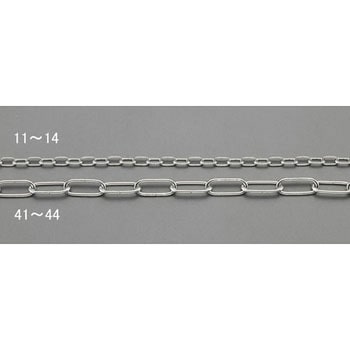 1.2mmx 2m リンクチェーン(ステンレス製) エスコ