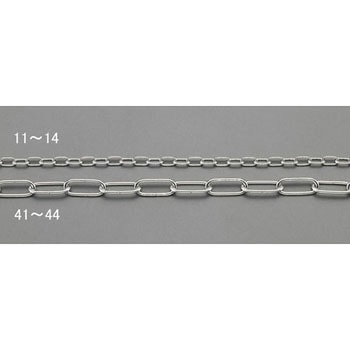 2.0mmx 2m リンクチェーン(ステンレス製) エスコ
