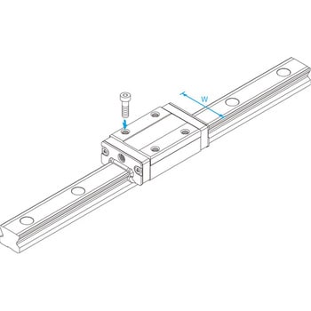 SR20W2SS+340L LMガイド SR-V形 1セット THK 【通販サイトMonotaRO】