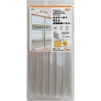 外がすっきり見える透明断熱パネル12P 明和グラビア