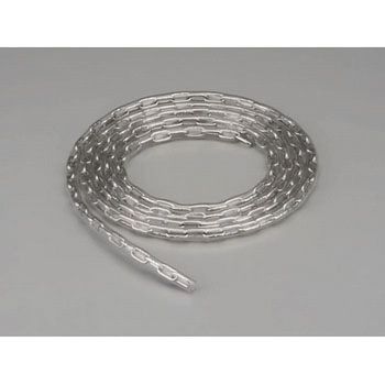 5.0mmx 2m リンクチェーン(ステンレス製/ビニールカバー黄) エスコ