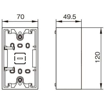 WVA7200W アドバンスシリーズ 露出増設ボックス 1個 パナソニック