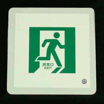 300x300mm [蓄光式]床用誘導標識 エスコ