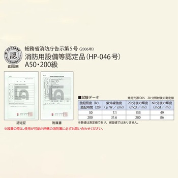 200x200mm[A級高輝度蓄光式]避難口誘導標識 エスコ