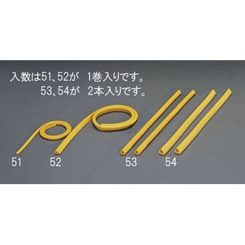 47x35mm/0.9m クッションガード(挟み込型/2本)黄 エスコ
