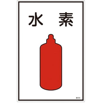 ガス名標識板[水素] エスコ
