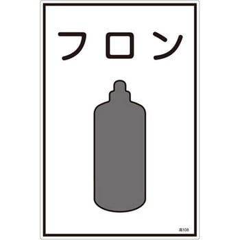 ガス名標識板[フロン] エスコ