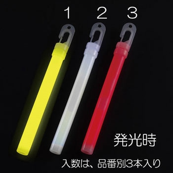 Φ15x180mm スティックライト(黄/3本) エスコ