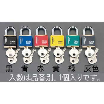 23mm シリンダー南京錠(同一キー/ブラック) エスコ