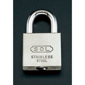 32mm シリンダー南京錠(同一キー/ステンレス製) エスコ