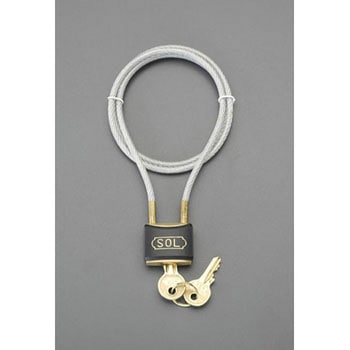 750mm ワイヤー錠 エスコ