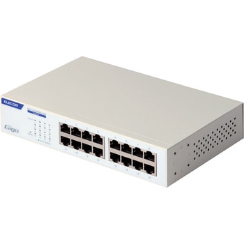 スイッチングハブ LANハブ Giga対応 1000/100/10Mbps 金属筐体 電源内蔵 ファンレス - エレコム