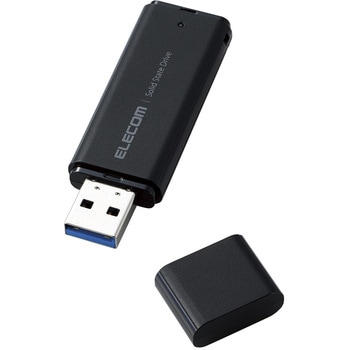 SSD 外付け 2TB USB3.2 Gen1 読出最大400MB/秒 超小型 USBメモリ型 ポータブル キャップ式 エレコム