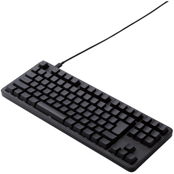 キーボード 有線 着脱式USBケーブル メカニカル式(静音赤軸/リニア) テンキーレス コンパクトサイズ 【 WindowsOS macOS ChromeOS パソコン 等対応 】 Leggero エレコム