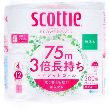 スコッティ フラワーパック3倍長持ち 日本製紙クレシア