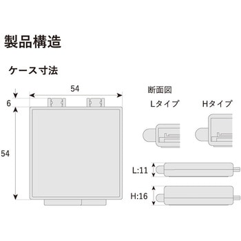 ゲルベース2インチ フラットタイプ トレイ無し エクシール