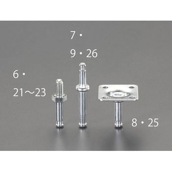 M10x25mm ねじステム(EA986PC-150，150B用/4個) エスコ