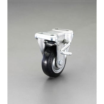 130mm キャスター(固定金具・ブレーキ付) エスコ