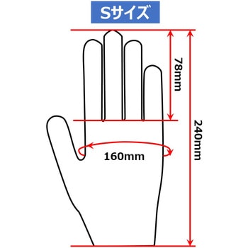 サニーフーズニトリル手袋エコノミー 白 100枚×10箱入 3.5g white cartonシリーズ アズワン