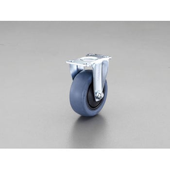 75mm キャスター(固定金具・微音タイプ) エスコ