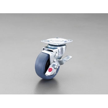 75mm キャスター(自在金具・微音・ブレーキ付) エスコ