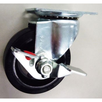 75mm キャスター(自在金具・ブレーキ付) エスコ
