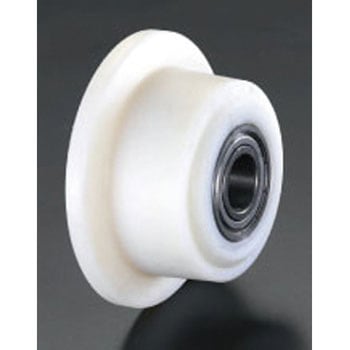 50x 32mm 車輪(Bベアリング・ポリアミド製・レール用) エスコ