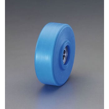 130x42mm 車輪(ステンレス製ベアリング付・MCナイロン製) エスコ