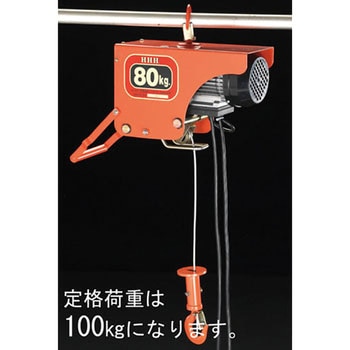 100kgx10m 電気ホイスト エスコ