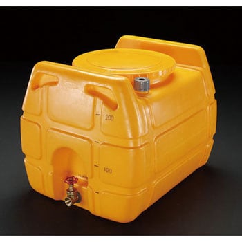 正規品）ESCO 500L ポリエチレン給水容器（バルブ付/OD色） EA991AB-14