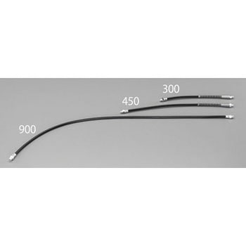 1/8"NPTx300mm グリースポンプ用フレキホース - エスコ