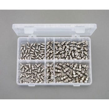 UNF1/4"-UNF5/16"-G 1/8" グリースニップルセット エスコ