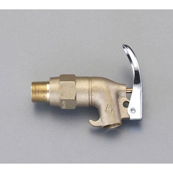 3/4"NPT ドラム缶バルブ(高粘度用/真鍮製) エスコ