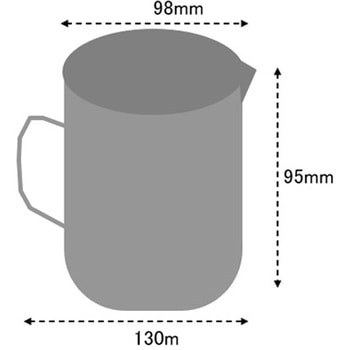 500ml 計量カップ(ステンレス製) エスコ