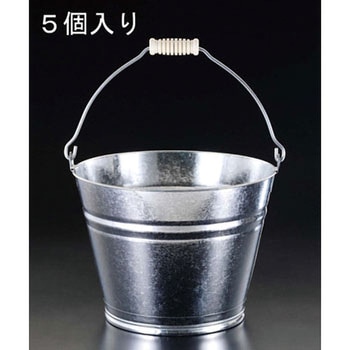 15L バケツ(スチール製/5個) エスコ