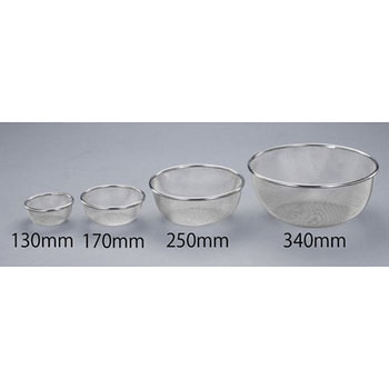 Φ150/0.42mm/ 8メッシュ 濾し網(ステンレス製) エスコ