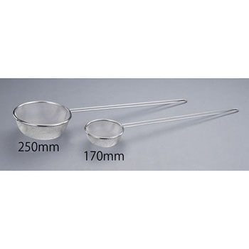 Φ170/0.20mm/40メッシュ 濾し網(柄付・ステンレス製) エスコ