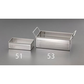 250x120x 80mm バスケット(ステンレス製) エスコ
