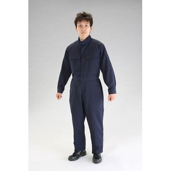[L] 防炎性継ぎ作業服 エスコ