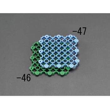 150x 150mm すのこ(プラスチック製/緑) エスコ