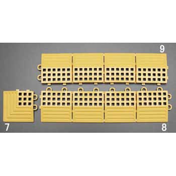 75x300mm 中ふち(ノンスリップマット用・雄/黄) エスコ